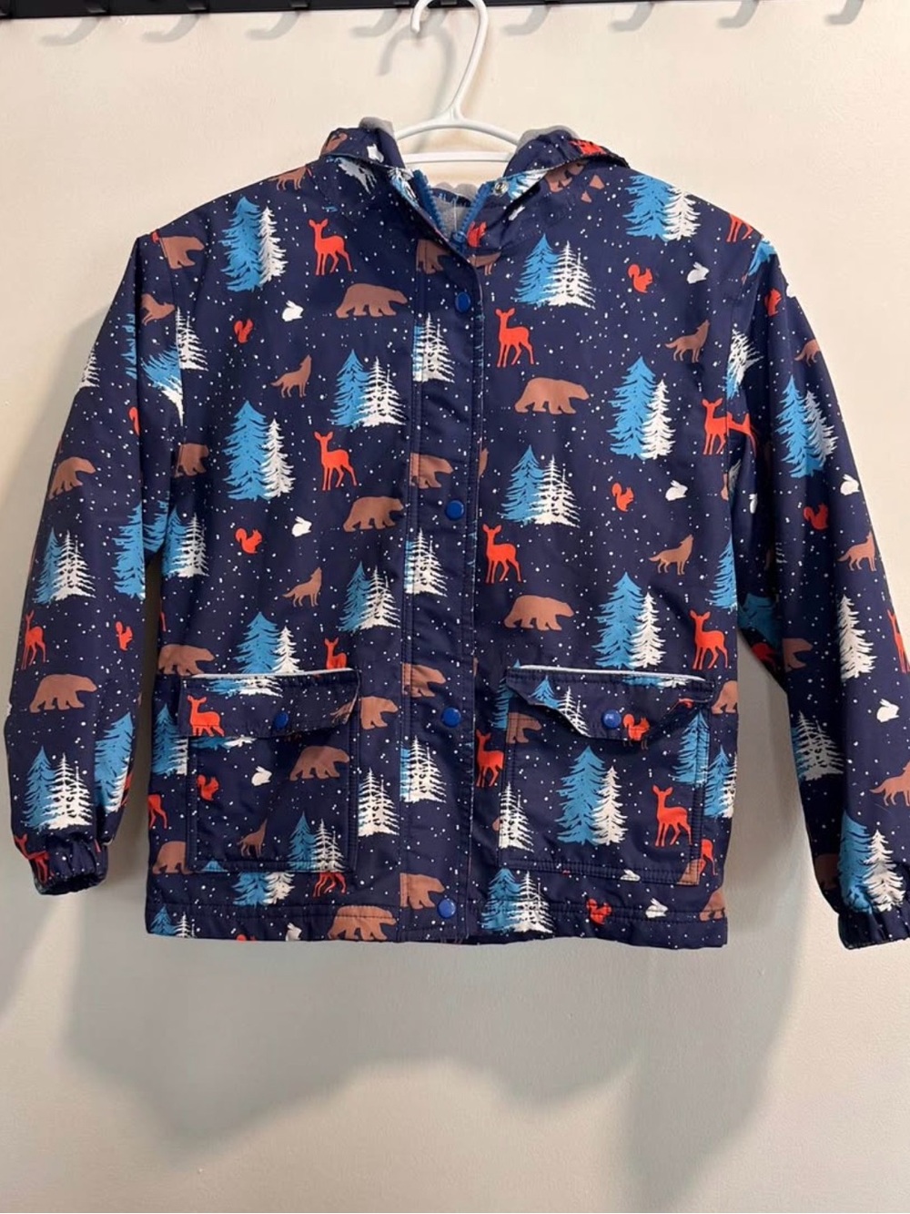 Jan & Jul waterproof fleece lined rain jacket 7T